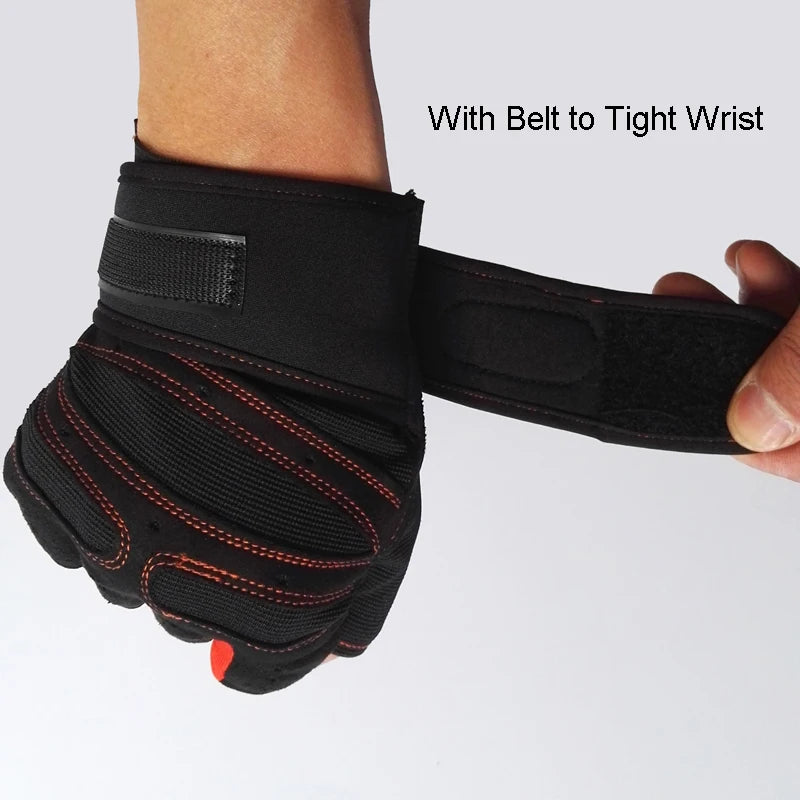 Anti Skid Crossfit Gloves with Belt